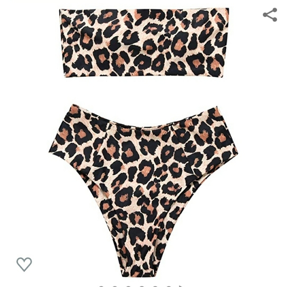 Cheetah print two piece bikini - Picture 4 of 5